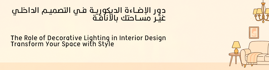 دور الإضاءة الديكورية في التصميم الداخلي: غيّر مساحتك بالأناقة دور الإضاءة الديكورية في التصميم الداخلي: غيّر مساحتك بالأناقة